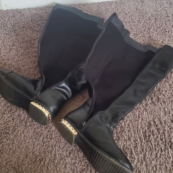 Fashion Side Zipper Knee High Riding Boots Sz 5.5 Winter Boot🌴✌️ - Picture 6 of 11